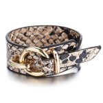 Slöngu belta armband leður