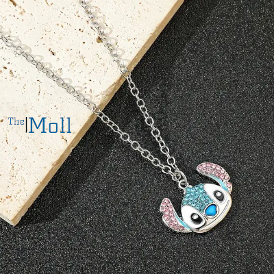 Stitch hálsmen með rhinestone